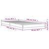 vidaXL Rama ł&oacute;żka, dąb sonoma, 75x190 cm, materiał drewnopochodny