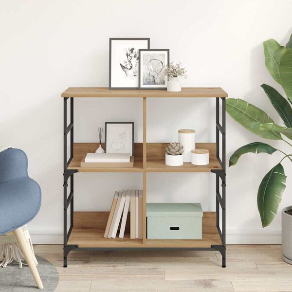 vidaXL P&oacute;łka na książki dąb artisan 78,5 x 33 x 82 cm