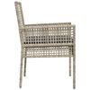 vidaXL Krzesło Ogrodowe 2 pcs Jasnoszary 55 x 53 x 85 cm polirattan