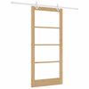 vidaXL Drzwi przesuwne Naturalny 93 x 202 cm