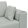 vidaXL Sofa z poduszką Jasnoszary 250 x 77 x 76 cm Aksamit