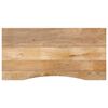 vidaXL Blat biurka, z wycięciem, 120x60x2,5 cm, surowe drewno mango