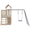 vidaXL Plac zabaw do ogrodu, lite drewno sosnowe