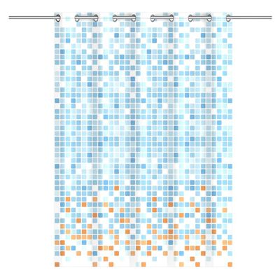 EISL Zasłona prysznicowa w kolorową mozaikę, 200x180x0,2 cm