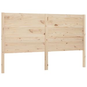 vidaXL Wezgłowie ł&oacute;żka, 141x4x100 cm, lite drewno sosnowe