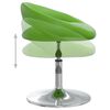 vidaXL Stołek barowy, zielony, obity sztuczną sk&oacute;rą