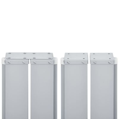 vidaXL Zwijana markiza boczna, kremowa, 100 x 600 cm