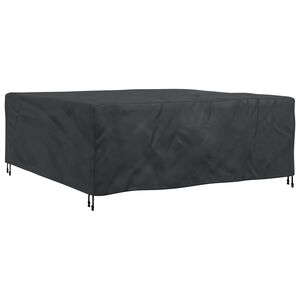 vidaXL Pokrowiec na meble Gładki Czarny 200 x 200 x 90 cm 420D