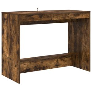 vidaXL Biurko ł&oacute;żkowe Dąb wędzony Drewno inżynieryjne 100 x 45 x 75 cm
