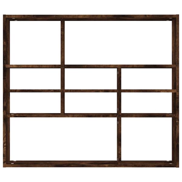 vidaXL P&oacute;łka ścienna, przydymiony dąb, 90x16x78 cm