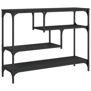 vidaXL Stolik konsolowy, czarny, 100x30x75 cm