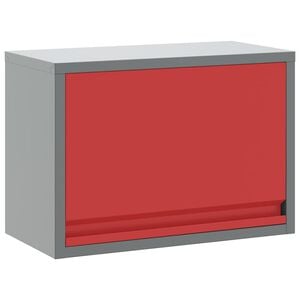 vidaXL Szafka na narzędzia Czerwony i Szary 50 x 25 x 35 cm