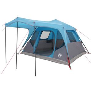vidaXL Namiot rodzinny niebieski 305 x 275 x 190 cm Poliester i Stal