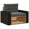 vidaXL Środkowa sofa ogrodowa naturalny