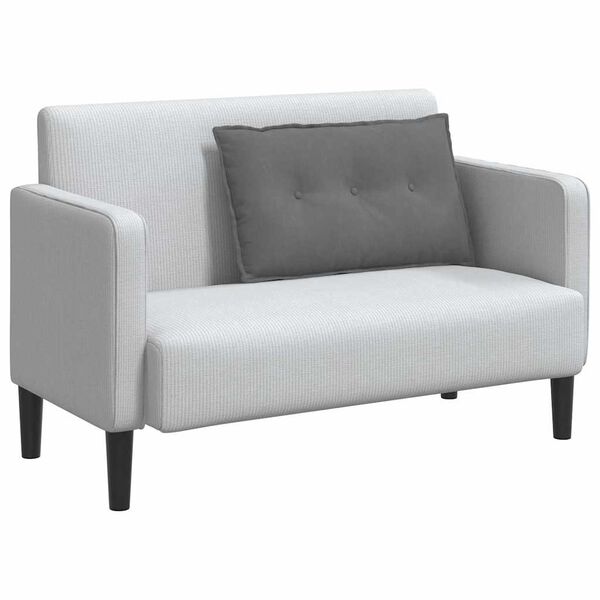 vidaXL Poduszka na plecy Ciemnoszary 80 x 50 cm Tkanina mikrofibrowa