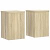 vidaXL Podstawki pod doniczki, 2 szt, dąb sonoma, 25x25x35 cm