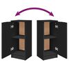 vidaXL Szafki, 2 szt., czarne, 30x30x70 cm, materiał drewnopochodny