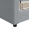 vidaXL Sofa z funkcją spania, jasnoszara, 100x200 cm, obita tkaniną