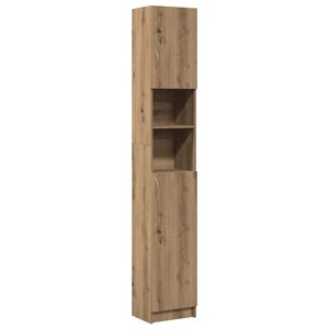 vidaXL Szafka łazienkowa Artisan Oak 32x25,5x190 cm Drewno konstrukcyjne