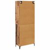 vidaXL Highboard Montowane na ścianie Stare drewno 69,5 x 34 x 180 cm