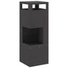 vidaXL Kominek Czarny 35 x 35 x 100 cm Stal