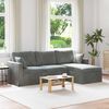 vidaXL Sofa Ciemnoszary