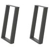 vidaXL Nogi do stołu jadalnego w kształcie litery U 2 szt. Antracyt 50x(72-73) cm Stal