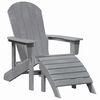 vidaXL Krzesło Adirondack Jasnoszary 82 x 74 x 92 cm HDPE
