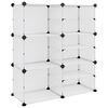 vidaXL Stojak na buty, przezroczysty, 84x31,5x93 cm, PP
