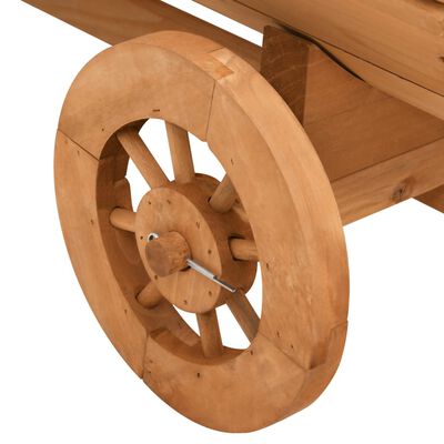 vidaXL Ozdobny wózek, 70x43x54 cm, lite drewno jodłowe
