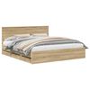 vidaXL Ramka ł&oacute;żka Dąb Sonoma 180 x 200 cm Drewno inżynieryjne