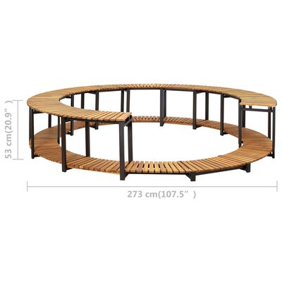 vidaXL Obudowa domowego spa, 273x53 cm, drewno akacjowe