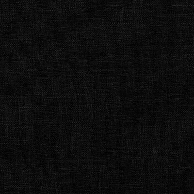 vidaXL Sofa rozkładana L, czarna, 275x140x70 cm, tkanina