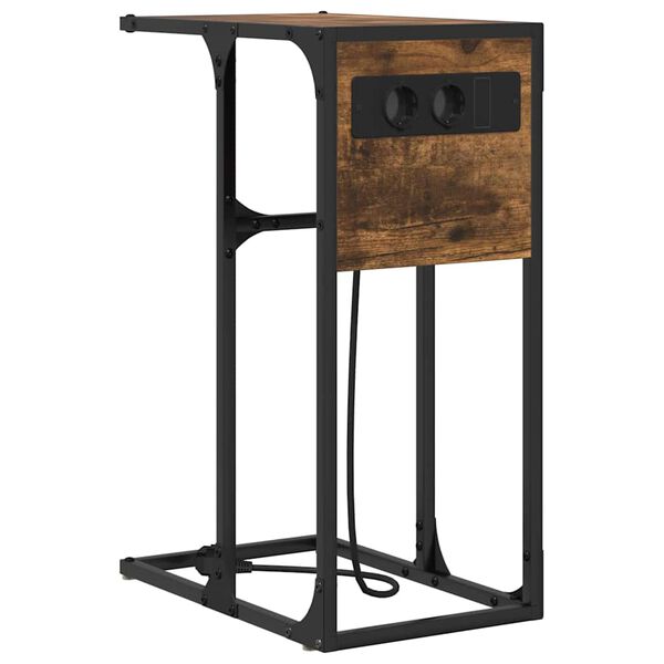 vidaXL Szafka Nocna Dąb wędzony 41,5 x 26 x 60,5 cm