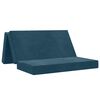 vidaXL Składana Sofa Ł&oacute;żko 160 x 67 x 45 cm niebieski