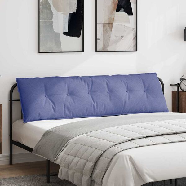 vidaXL Poduszka na plecy Niebieski dżins 180 x 19 x 50 cm tkanina