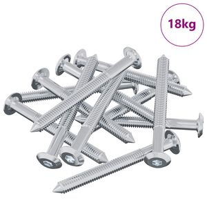 vidaXL Śruba 1600 pcs Srebrny M6 x 60 mm Stal