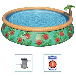 Bestway Nadmuchiwany basen ogrodowy Fast Set Paradise Palms, 457x84 cm