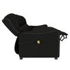 vidaXL Rozkładany fotel masujący, 4-os., czarny, obity tkaniną
