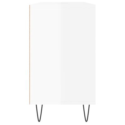 vidaXL Szafka łazienkowa, biała z połyskiem, 80x33x60 cm