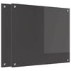 vidaXL Panel kuchenny 2 pcs Ciemnoszary 70 x 60 cm szkło hartowane