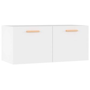 vidaXL Szafka wisząca, biała, 80x35x36,5 cm, materiał drewnopochodny