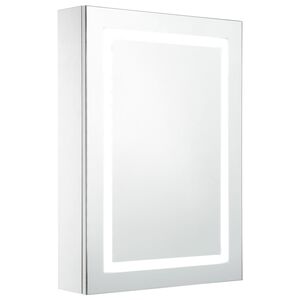 vidaXL Szafka łazienkowa z lustrem i LED, 50 x 13 x 70 cm