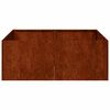 vidaXL Doniczka Rusty 80x80x30 cm Stal nierdzewna