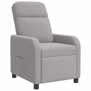 vidaXL Fotel recliner jasnoszary Boucl&eacute;