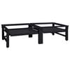 vidaXL Podstawka na Pralkę 2 pcs Czarny 124,5 x 61,5 x 32,5 cm Stal