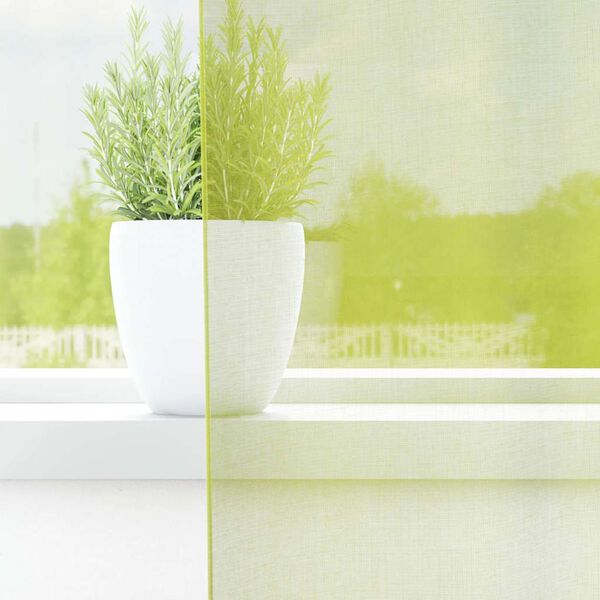 vidaXL Zasłony woalowe z przelotkami 2 szt. Jabłko zielone 140x175 cm