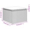 vidaXL Taboret ogrodowy z poduszką Brązowy 55x55x37 cm Polirattan