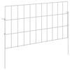 vidaXL Ogrodzenie z palikami 12 pcs 55 x 30 cm Mesh Stal ocynkowana