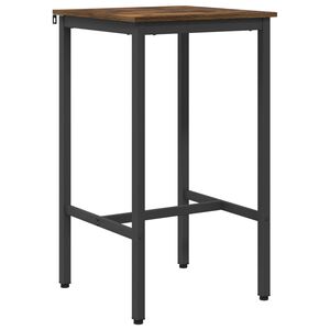 vidaXL St&oacute;ł barowy 52 x 52 x 90 cm Drewno inżynieryjne Dąb wędzony